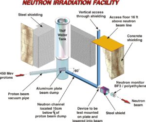 Neutron Irradiation Facility diagram